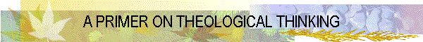 A PRIMER ON THEOLOGICAL THINKING