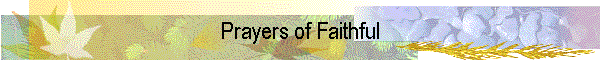 Prayers of Faithful